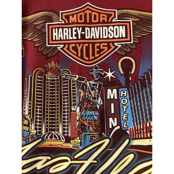 Harley-Davidson Las Vegas Nevada “Free to Roam” XXXL 3XL Men's T-shirt , Red VNT - Picture 1 of 9